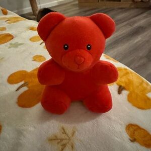 Red Plush gummy bear- 6 inches, cute!